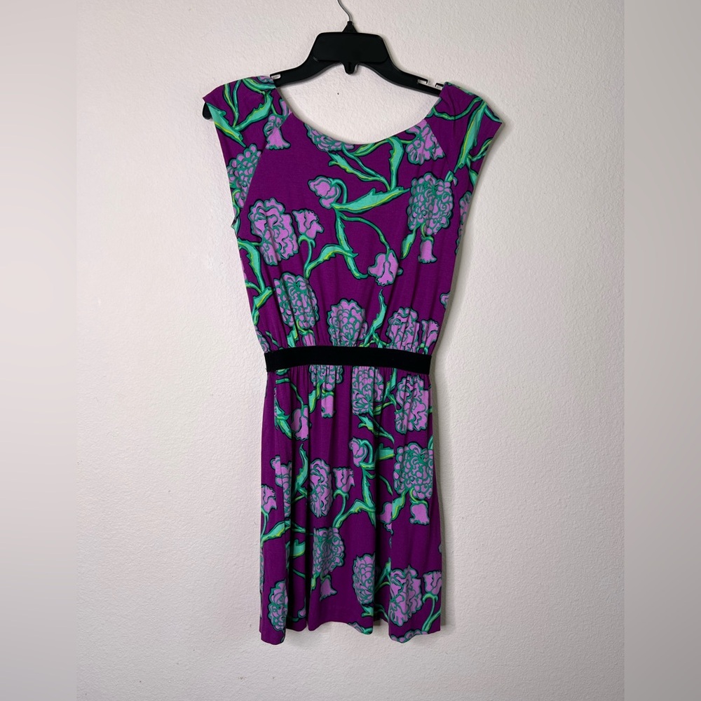 LILLY PULITZER Women’s Hollyhock Posie Laney Purple Dress XS - Picture 4 of 9